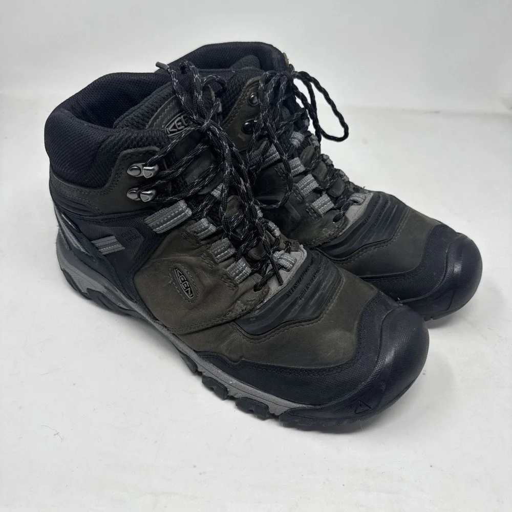 KEEN Men's 11 Ridge Flex Mid Height Waterproof Hiking Boots